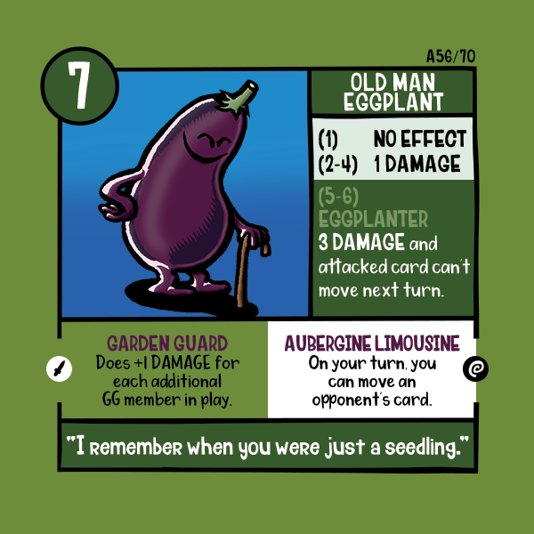 Corrected Old Man Eggplant Card